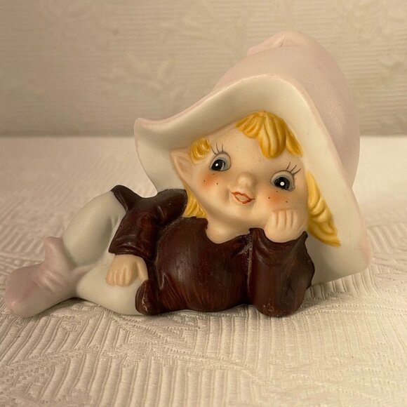 Vintage Homco Taiwan Pixie or Elf Figurines, Set/Lot of 3 (Max Size 4x4x2) - Picture 8 of 10